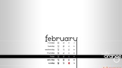 Love simple Calendar february