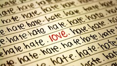 Love text hate