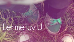 Love text Shoes sneakers