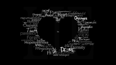 Love Typography Hearts