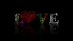 Love Typography Hearts graphics vectors