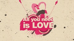 Love Typography The Beatles digital art