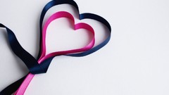 Love white background Hearts