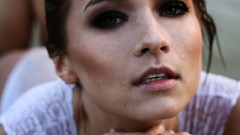 Love woman brunettes lip gloss