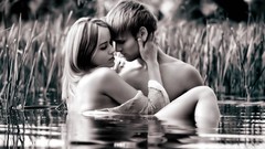 Love woman guy lakes