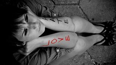 Love woman hate grayscale