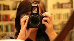 Love woman Photographers Cameras brunettes