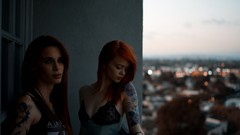 Love woman sloan green eyes redheads pale skin Lass-model Julie 