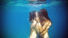 Love woman underwater nude