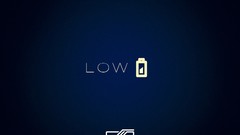 Low batteries DNDESIGN text