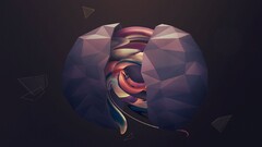 low poly abstract digital art