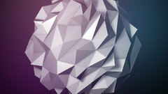 low poly Sphere digital art abstract 3d 3D Abstract render cgi