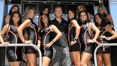 Lucky groups woman blondes