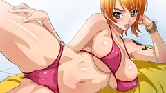 Lying down bikini hentai One Piece (anime) Nami (One Piece)