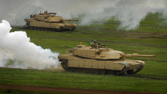M1A1 Abrams tanks