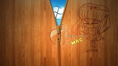 Mac Wood funny Operating Systems windows 7 logos apple inc wood 