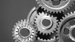 Machine wheels abstract