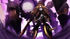 Machines purple weapons chariot wheels dress claws Swords 