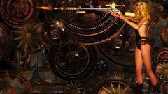 Machines woman steampunk blondes science fiction