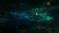 Macro abstract Iron Man interface design