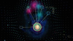 Macro abstract Iron Man interface design