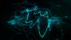 Macro abstract Iron Man interface design