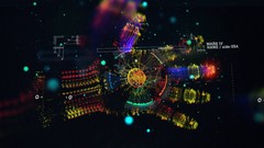 Macro abstract Iron Man interface design