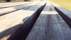 Macro bench close-up shadows depth of field