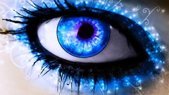 Macro blue eyes abstract close-up colors blue eyes artwork