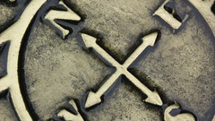 Macro brass directions compasses