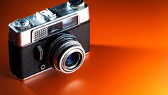 Macro Cameras orange background