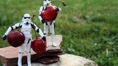 Macro cherries funny Storm Trooper