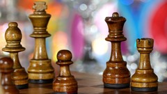 Macro chess chess pieces