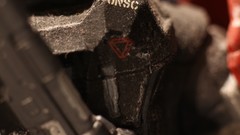 Macro close-up statues plastic halo halo reach reach UNSC