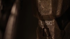 Macro close-up statues plastic halo halo reach reach UNSC