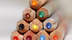 Macro colored pencils