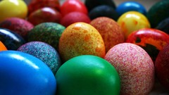 Macro eggs close-up Easter multicolor Easter Eggs