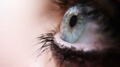 Macro eye pupil blue eyes