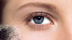 Macro eyes close-up blue eyes