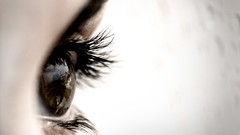 Macro eyes woman