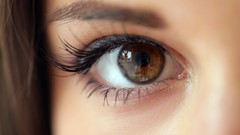 Macro eyes woman close-up brown eyes depth of field Little 