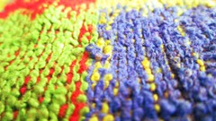 Macro fabric multicolor checkered