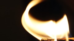 Macro flame matchsticks