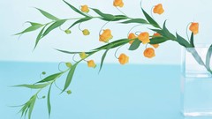 Macro Flowers nature tulips windmills white background holland 