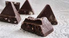 Macro food chocolate brown contrast detailed toblerone