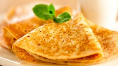 Macro food pancakes crepes