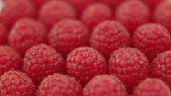 Macro fruits raspberries