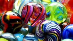 Macro glass balls Beads decoration marbles glass art