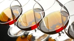 Macro glass brandy cognac