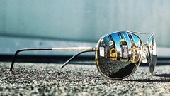 Macro glasses alcohol reflections jack daniels